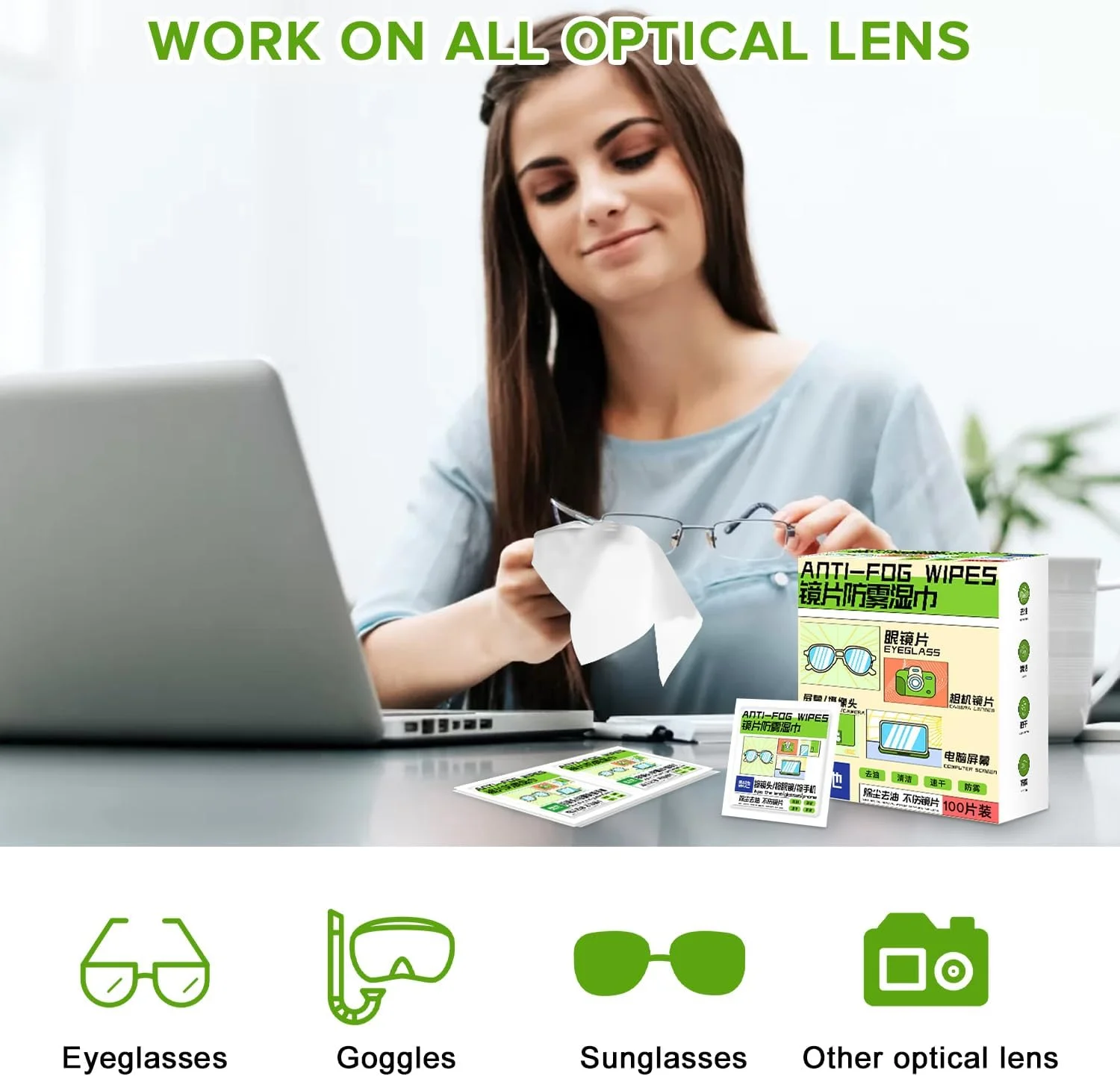 دستمال مرطوب عدسی Necomi بسته 100 عددی، ضد بخار، بسته بندی تکی، تمیز کننده بدون رگه برای عینک و صفحه نمایش لپ تاپ، دستمال تمیز کننده عینک عمده، دستمال عینک آفتابی و تلفن دستمال مرطوب عدسی Necomi بسته 100 عددی، ضد بخار، بسته بندی تکی، تمیز کننده بدون رگه برای عینک و صفحه نمایش لپ تاپ، دستمال تمیز کننده عینک عمده، دستمال عینک آفتابی و تلفن