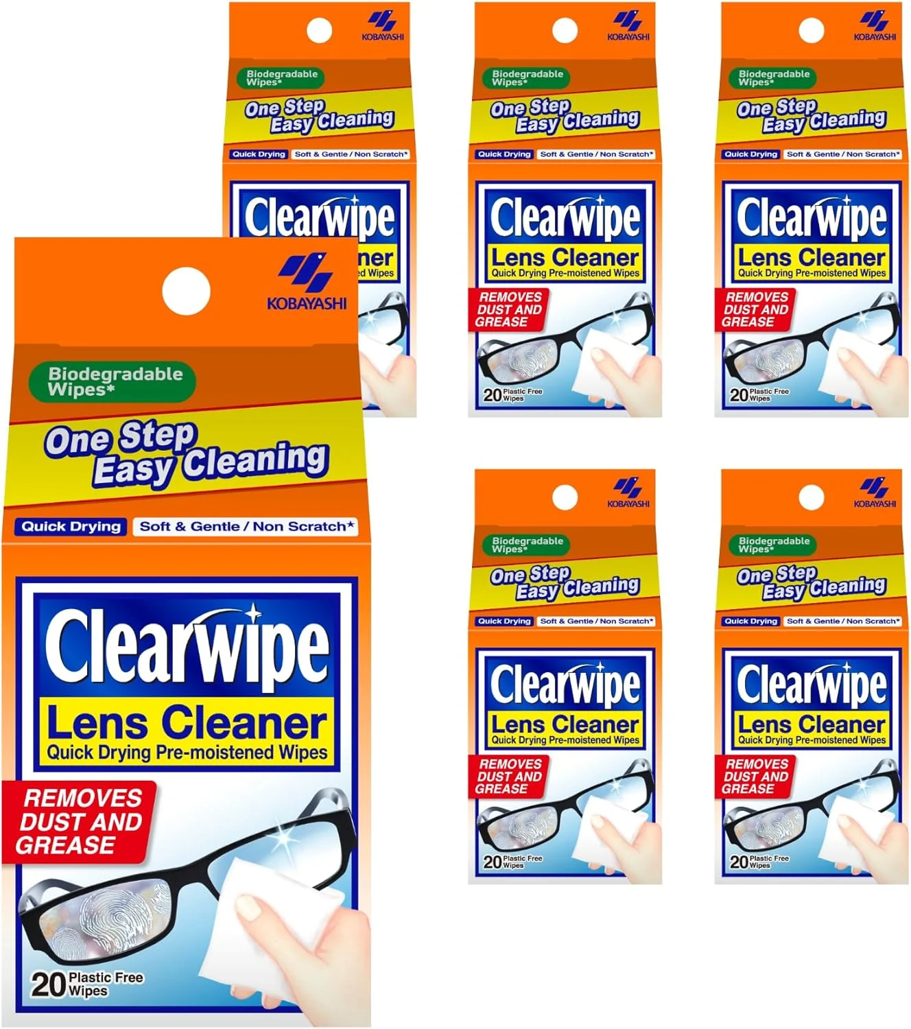 دستمال مرطوب پاک کننده لنز ClearWipes بسته 20 عددی (6 بسته) دستمال مرطوب پاک کننده لنز ClearWipes بسته 20 عددی (6 بسته)