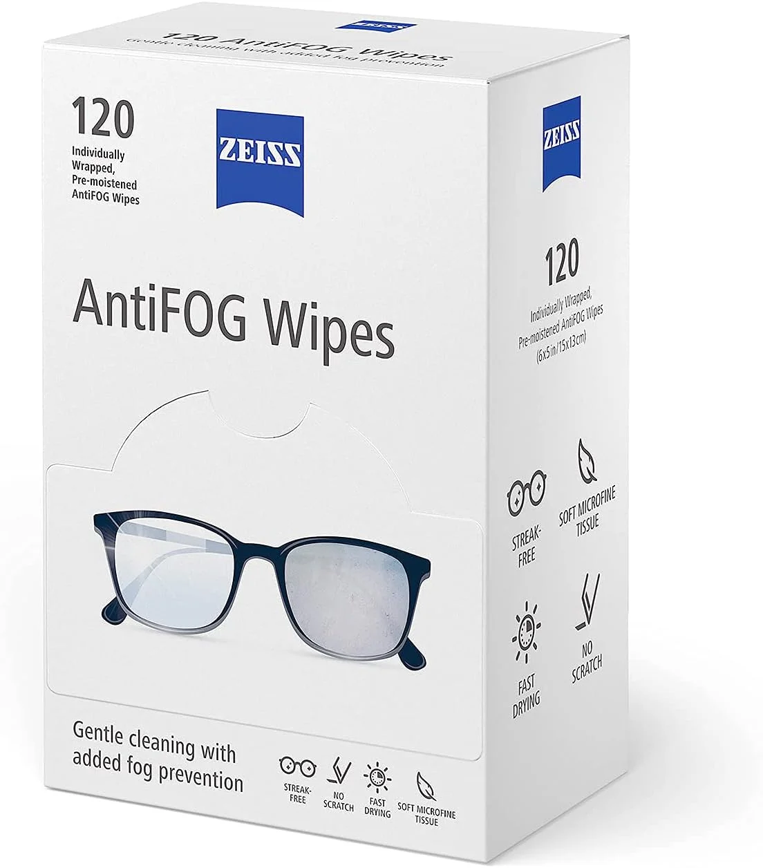 دستمال مرطوب ضد بخار زایس، 120 عدد