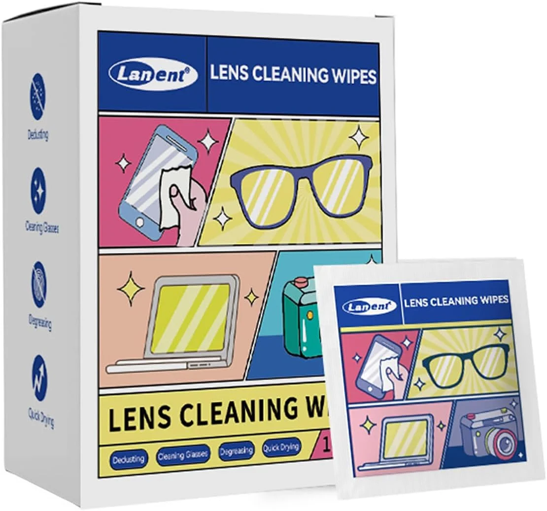 دستمال مرطوب یکبار مصرف یلاجوی برای عینک، دستمال دوربین، دستمال عینک آفتابی، دستمال تمیز کننده لنز، دستمال صفحه نمایش تلفن همراه، تمیز کننده عینک برای عینک های طبی، لنز دوربین، تلفن، تبلت و صفحه نمایش کامپیوتر، 100 عدد دستمال مرطوب یکبار مصرف یلاجوی برای عینک، دستمال دوربین، دستمال عینک آفتابی، دستمال تمیز کننده لنز، دستمال صفحه نمایش تلفن همراه، تمیز کننده عینک برای عینک های طبی، لنز دوربین، تلفن، تبلت و صفحه نمایش کامپیوتر، 100 عدد