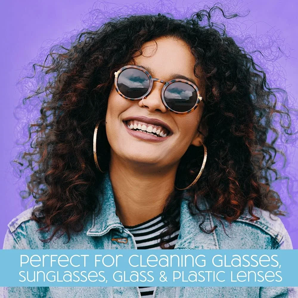 دستمال مرطوب پاک کننده لنز Nice 'n Clean SmudgeGuard (100 عدد) | از قبل مرطوب شده، بسته بندی جداگانه | بدون ایجاد خط و خش | ایمن برای عینک، عینک محافظ و لنز دوربین