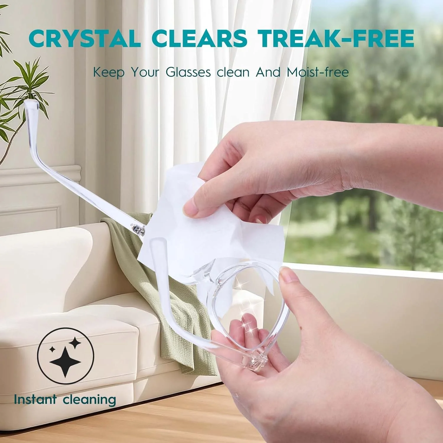 دستمال مرطوب لنز عینک، 400 عدد، بسته بندی مجزا، ایمن، دستمال تمیز کننده لنز بدون ایجاد خط و خش، مناسب برای عینک، عینک آفتابی، لنز دوربین، عینک محافظ، تلفن، تبلت