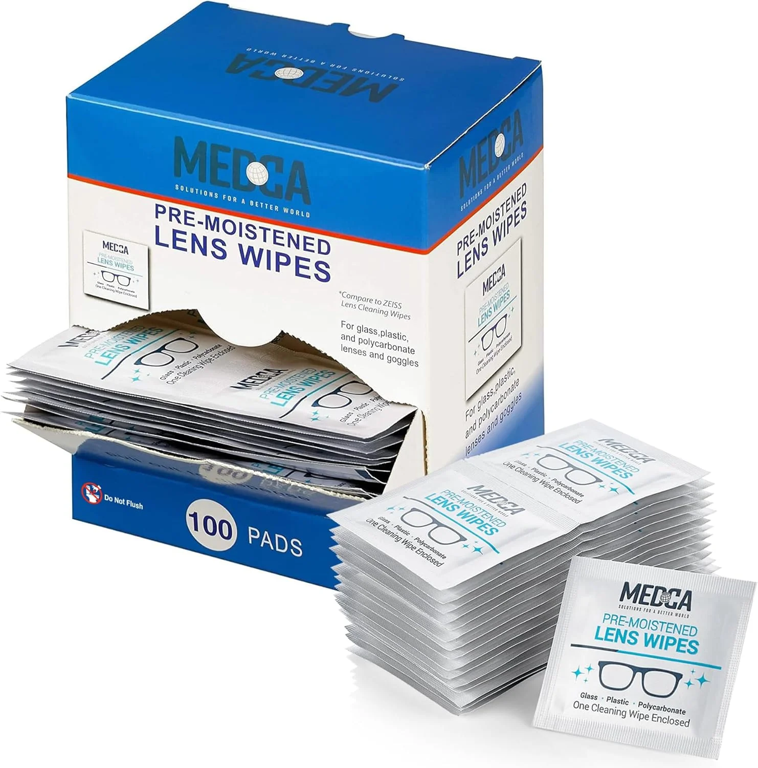 دستمال مرطوب تمیز کننده لنز و شیشه MEDca، پاک کننده قابل حمل برای عینک، دوربین، تلفن همراه، تبلت، یکبار مصرف، خشک شدن سریع، بدون ایجاد لکه، بسته بندی تکی، بسته 100 عددی دستمال مرطوب تمیز کننده لنز و شیشه MEDca، پاک کننده قابل حمل برای عینک، دوربین، تلفن همراه، تبلت، یکبار مصرف، خشک شدن سریع، بدون ایجاد لکه، بسته بندی تکی، بسته 100 عددی