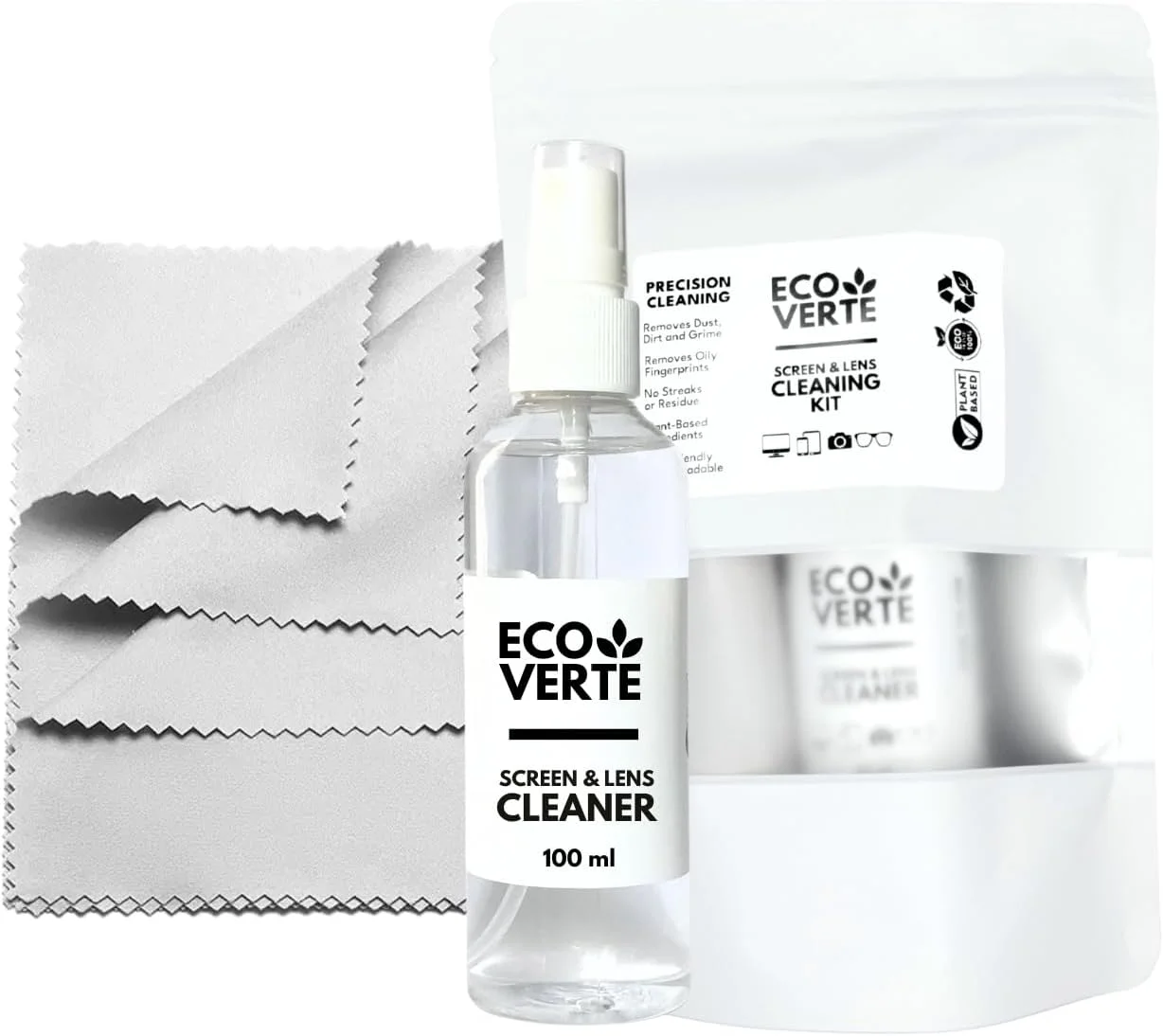 اسپری تمیز کننده صفحه نمایش و پارچه میکروفایبر، بهترین برای تمیز کردن لپ تاپ، آیپد، تلویزیون LED، تلفن هوشمند (اسپری تمیز کننده صفحه نمایش 100 میلی لیتر، 3 عدد پارچه میکروفایبر) اسپری تمیز کننده صفحه نمایش و پارچه میکروفایبر، بهترین برای تمیز کردن لپ تاپ، آیپد، تلویزیون LED، تلفن هوشمند (اسپری تمیز کننده صفحه نمایش 100 میلی لیتر، 3 عدد پارچه میکروفایبر)