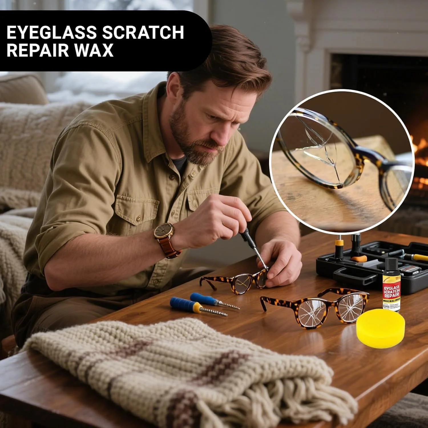 کیت پولیش خشگیر عینک 100 گرمی برای عینک آفتابی، عینک طبی و صفحه نمایش دوربین. تمیز کننده با ماندگاری طولانی برای از بین بردن خط و خش و محافظت روزانه از لنز کیت پولیش خشگیر عینک 100 گرمی برای عینک آفتابی، عینک طبی و صفحه نمایش دوربین. تمیز کننده با ماندگاری طولانی برای از بین بردن خط و خش و محافظت روزانه از لنز