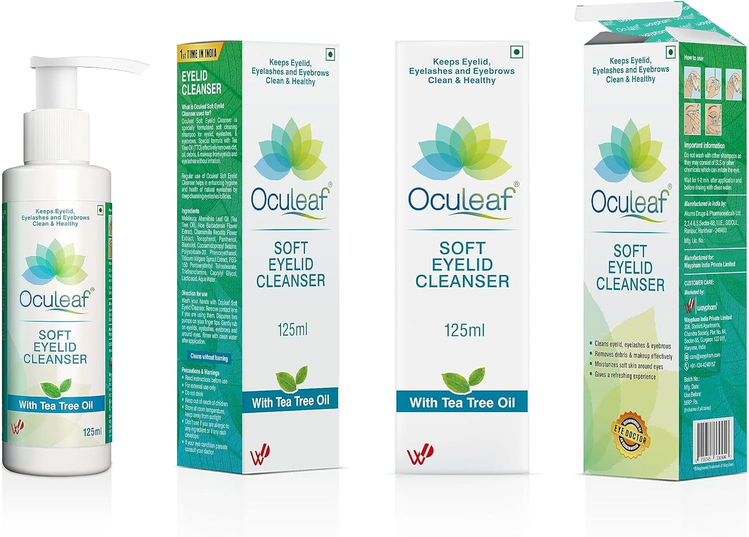 پاک کننده ملایم پلک چشم Oculeaf، ۱۲۵ میلی لیتر