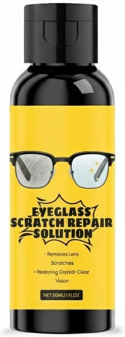 محلول ترمیم خط و خش عینک و اسپری تمیز کننده لنز، از بین برنده خط و خش عینک برای عینک و عینک آفتابی، ضد بخار و مراقبت از عینک بدون لک