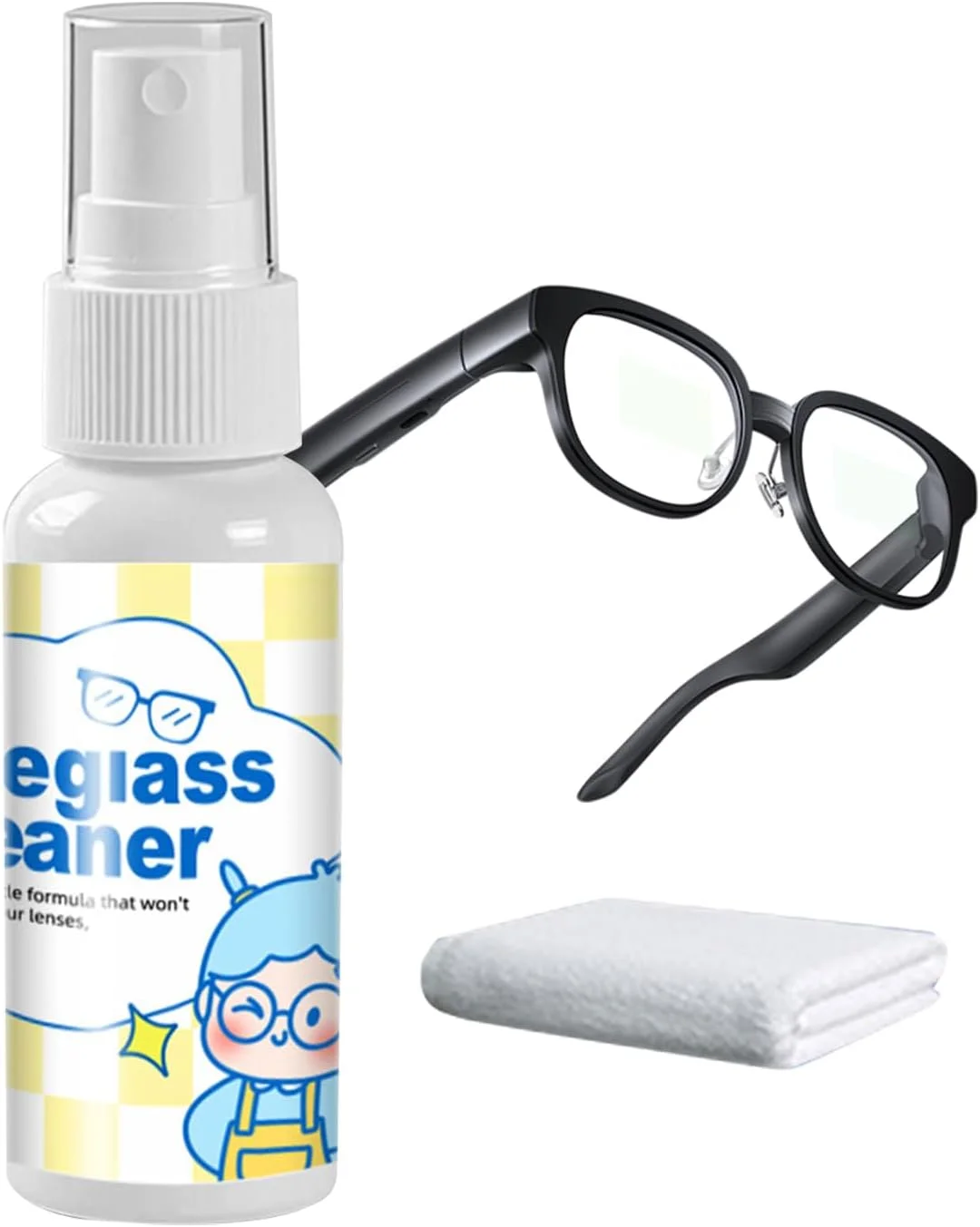 محلول تمیز کننده لنز عینک 50 میلی لیتری، محلول نگهداری عینک ضد خش، حذف گرد و غبار مناسب برای سفر کاری، مسافرت، دانشجویان، سالمندان، معلمان و رانندگان
