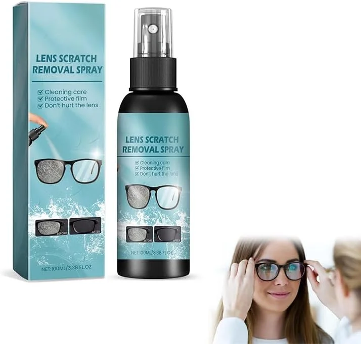 اسپری رفع خط و خش لنز، ۱۰۰ میلی لیتر، اسپری رفع روغن و آلودگی، مناسب برای صفحه نمایش، تجهیزات نوری و عینک آفتابی