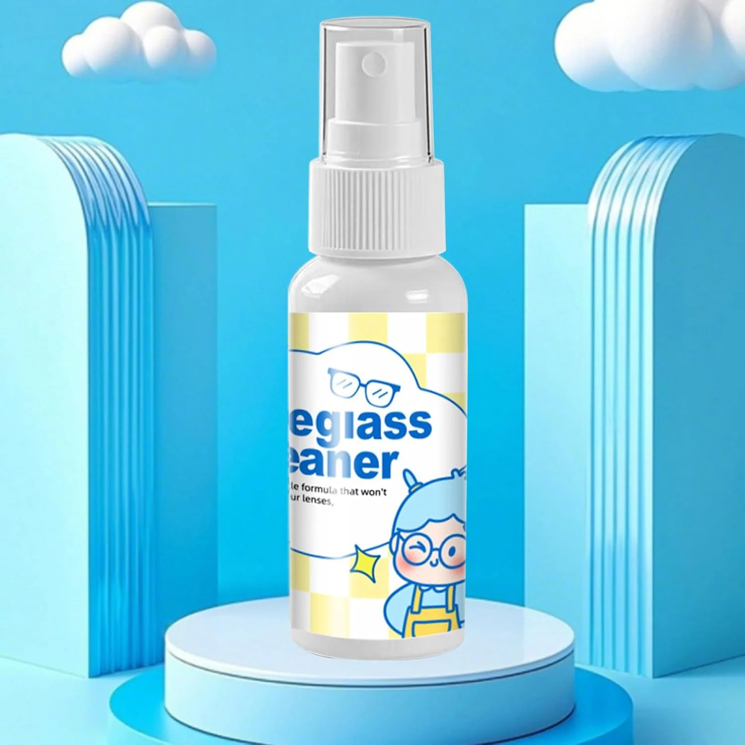 محلول تمیز کننده لنز عینک 50 میلی لیتری، محلول نگهداری عینک ضد خش، حذف گرد و غبار مناسب برای سفر کاری، مسافرت، دانشجویان، سالمندان، معلمان و رانندگان