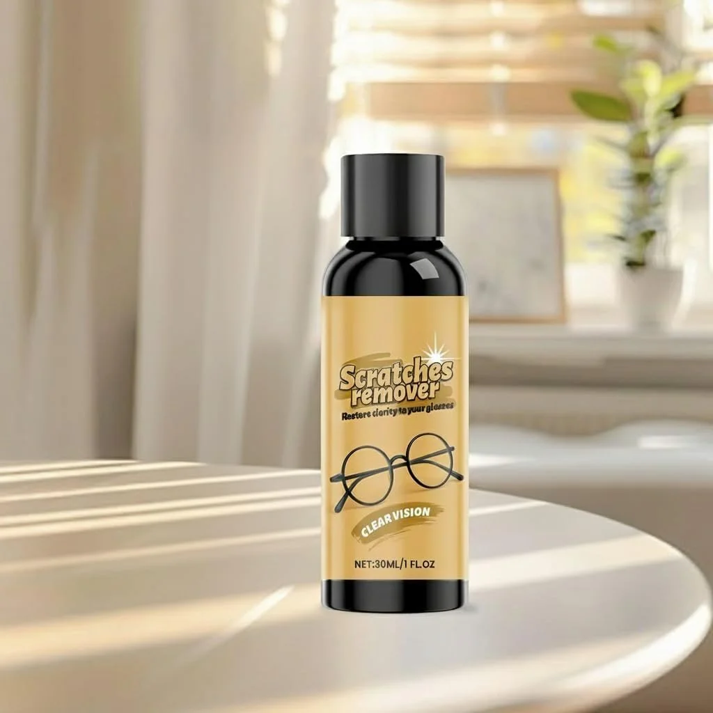 اسپری از بین برنده خط و خش عینک به همراه دستمال تمیز کننده، تمیز کننده لنز برای عینک آفتابی، صفحه نمایش گوشی هوشمند، کیت تمیز کننده عینک برای لکه ها، اثر انگشت و گرد و غبار، 30 میلی لیتر