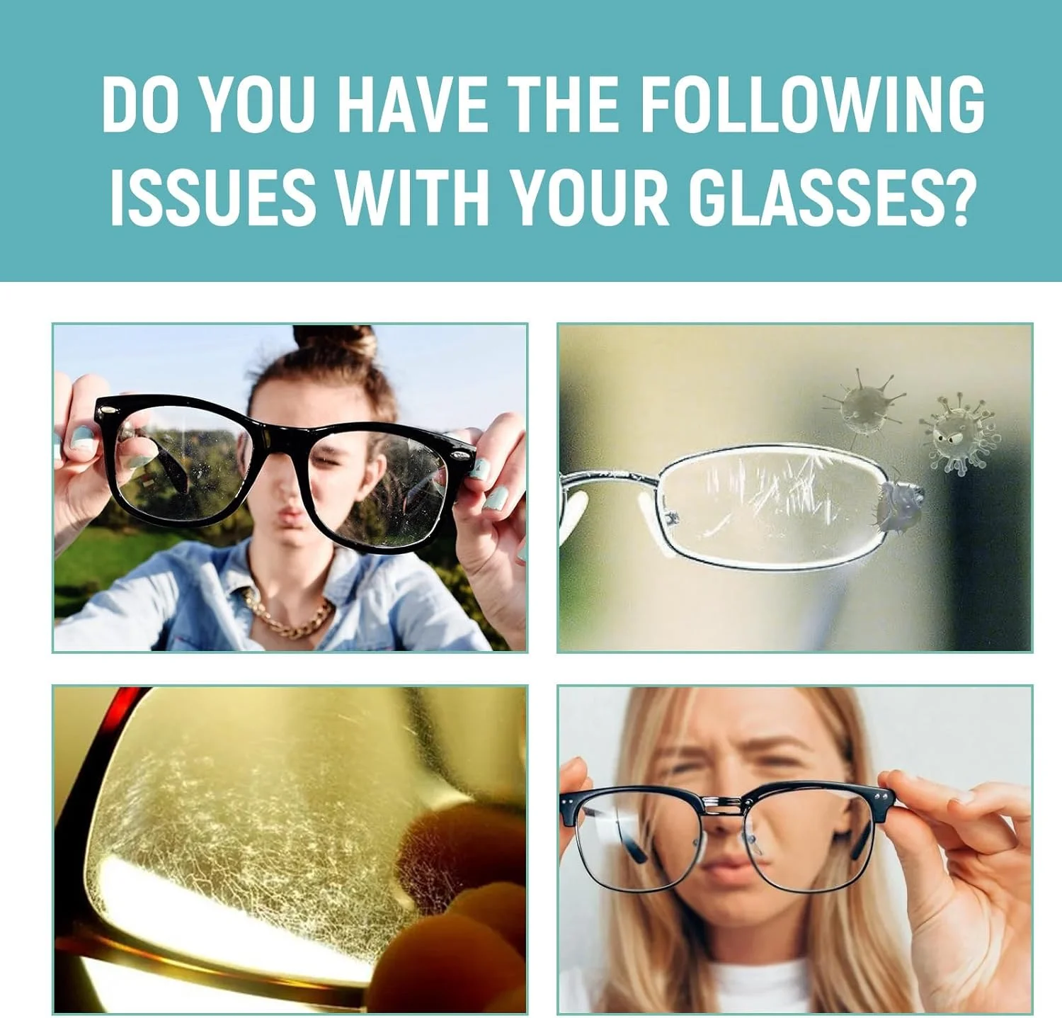 اسپری تمیز کننده عینک، از بین برنده خط و خش لنز به همراه دستمال میکروفایبر برای عینک های طبی، لنزها، دوربین ها، صفحه نمایش ها، عینک آفتابی، تلفن ها، لوازم الکترونیکی، کامپیوتر، واقعیت مجازی، تلویزیون اسپری تمیز کننده عینک، از بین برنده خط و خش لنز به همراه دستمال میکروفایبر برای عینک های طبی، لنزها، دوربین ها، صفحه نمایش ها، عینک آفتابی، تلفن ها، لوازم الکترونیکی، کامپیوتر، واقعیت مجازی، تلویزیون