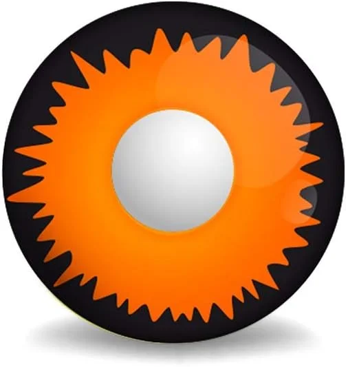 لنز تماسی یک ساله طرح گرگینه نارنجی