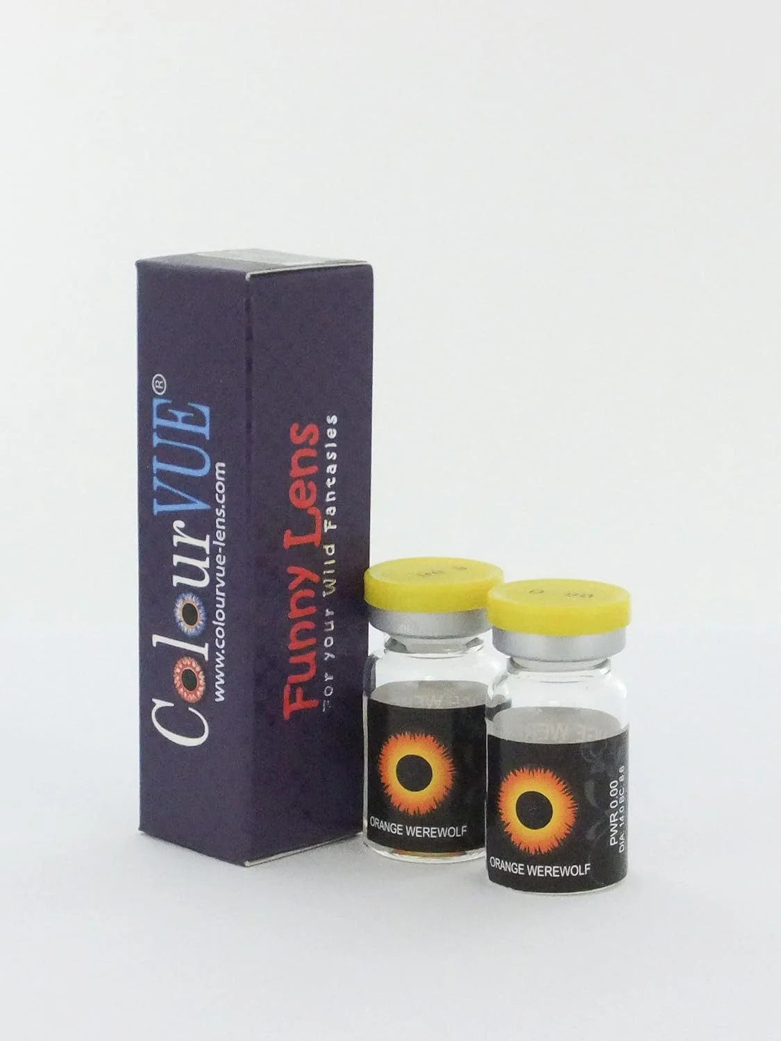 لنز تماسی یک ساله طرح گرگینه نارنجی لنز تماسی یک ساله طرح گرگینه نارنجی