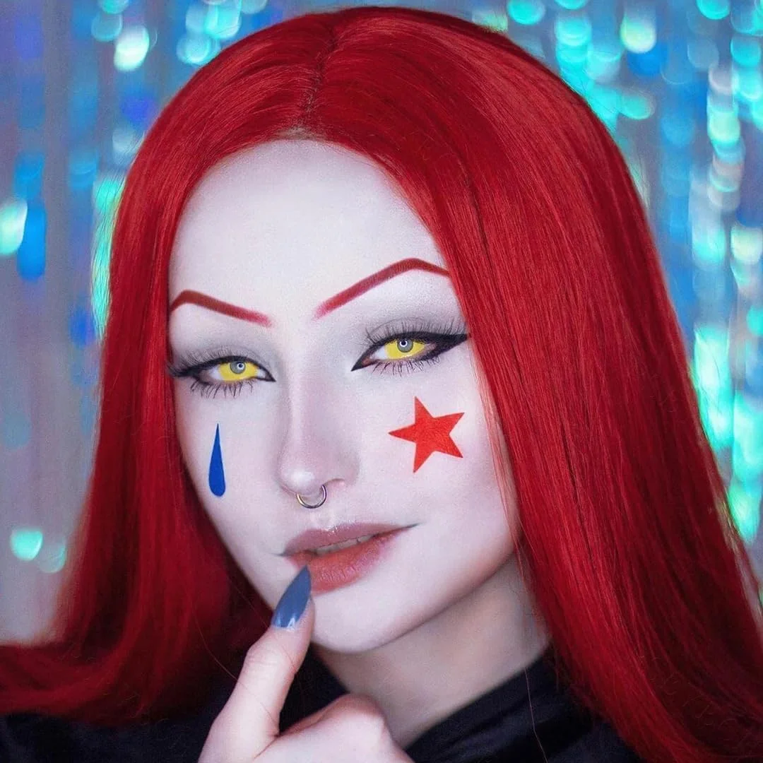 لنزهای تماسی رنگی زرد برای مهمانی هالووین - بسته 2 عددی برای 1 سال