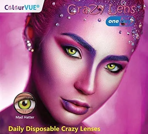 لنز رنگی کالرویو Vikindom Crazy، یک روز مصرف