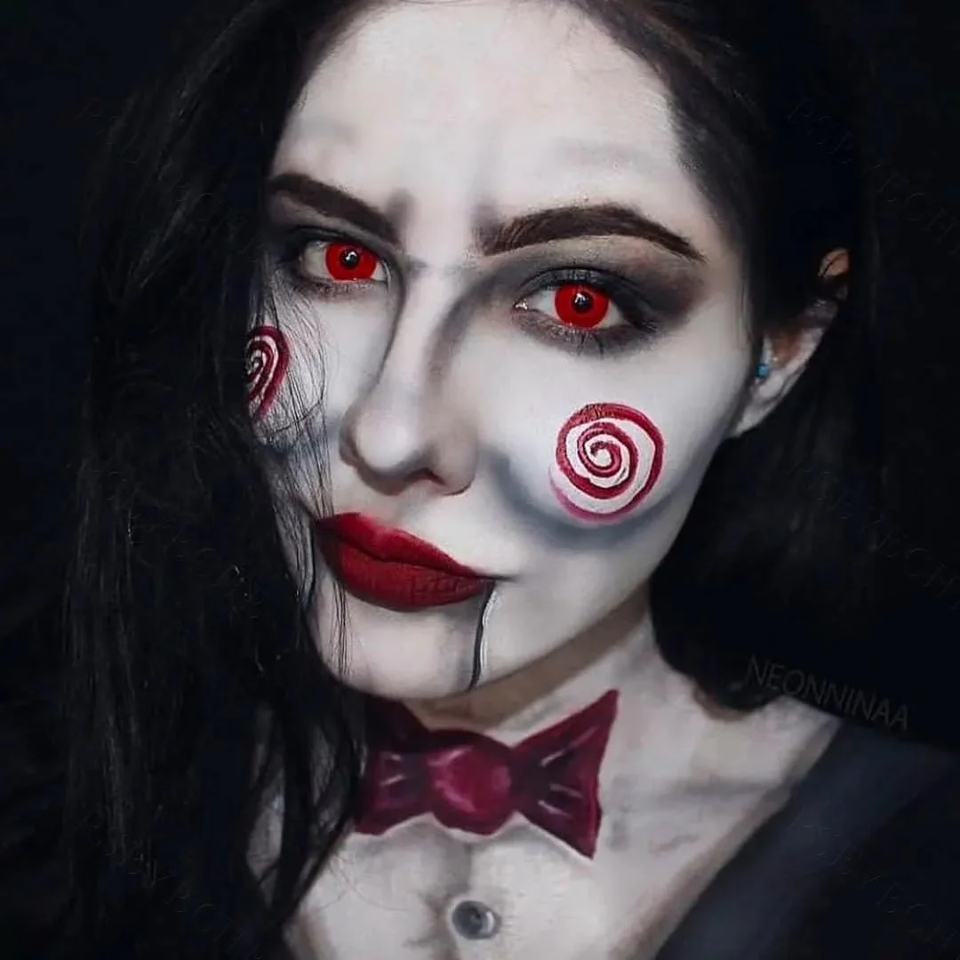 لنزهای تماسی قرمز یکدست برای مهمانی هالووین - بسته 2 عددی برای 1 سال لنزهای تماسی قرمز یکدست برای مهمانی هالووین - بسته 2 عددی برای 1 سال