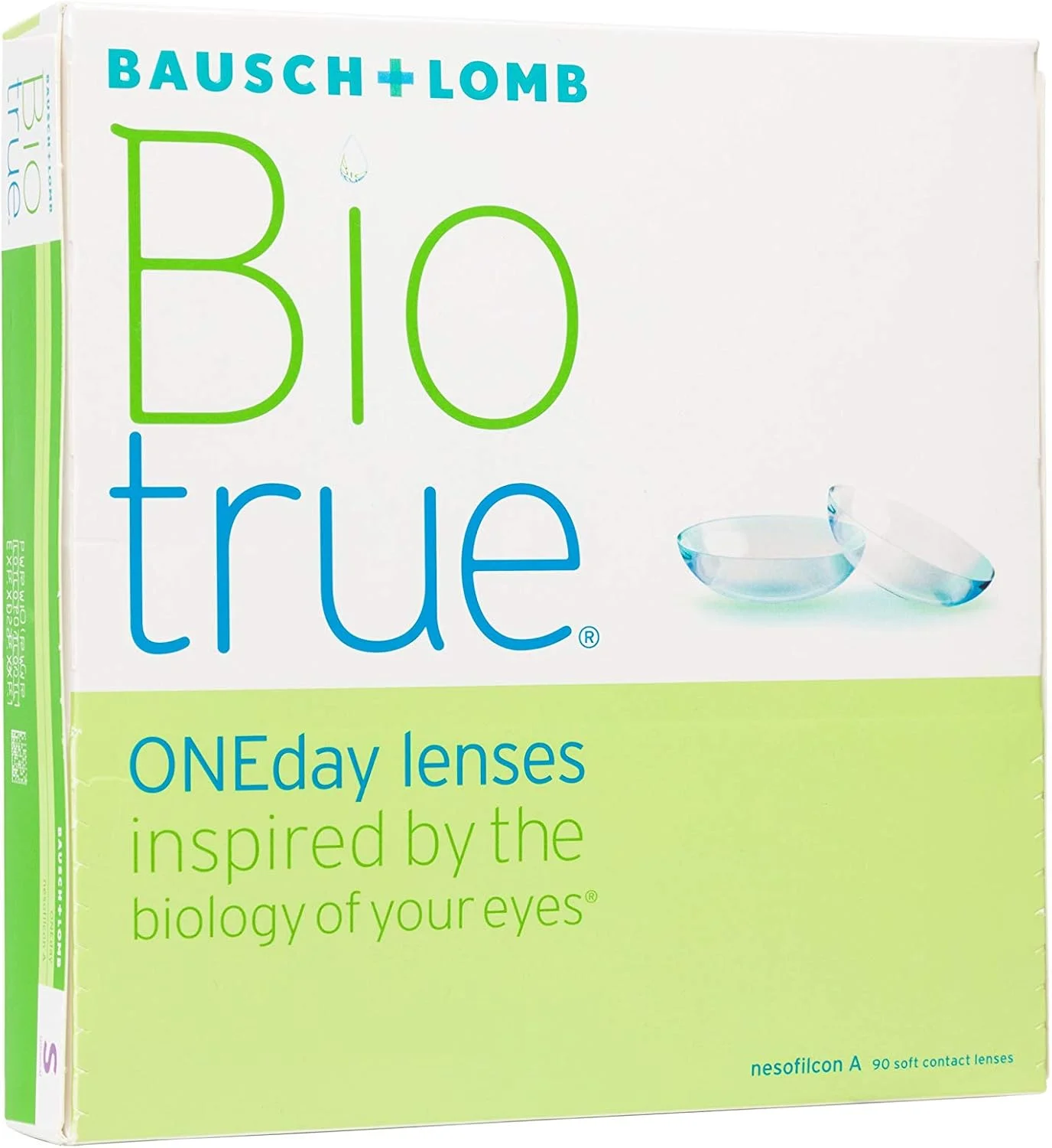 لنز تماسی روزانه Biotrue Bausch + Lomb، بسته 90 عددی، 2.5- دیوپتر، 14.2 میلی متر
