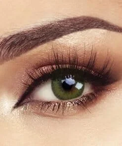 لنزهای تماسی بلا - الیت - لنزهای رنگی بدون نمره (زمردی سبز، زیتونی خاکستری، آبی نیمه شب، خاکستری ابریشمی، کریستال ان) (کریستال ان)