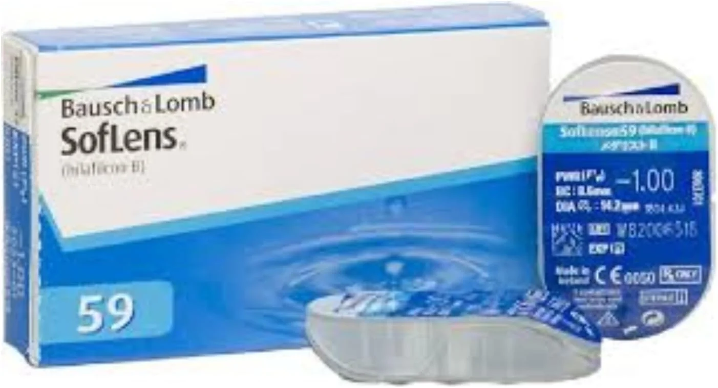 لنزهای تماسی بسته 6 عددی Bausch + Lomb Soflens 59 RX، قدرت: -0.50
