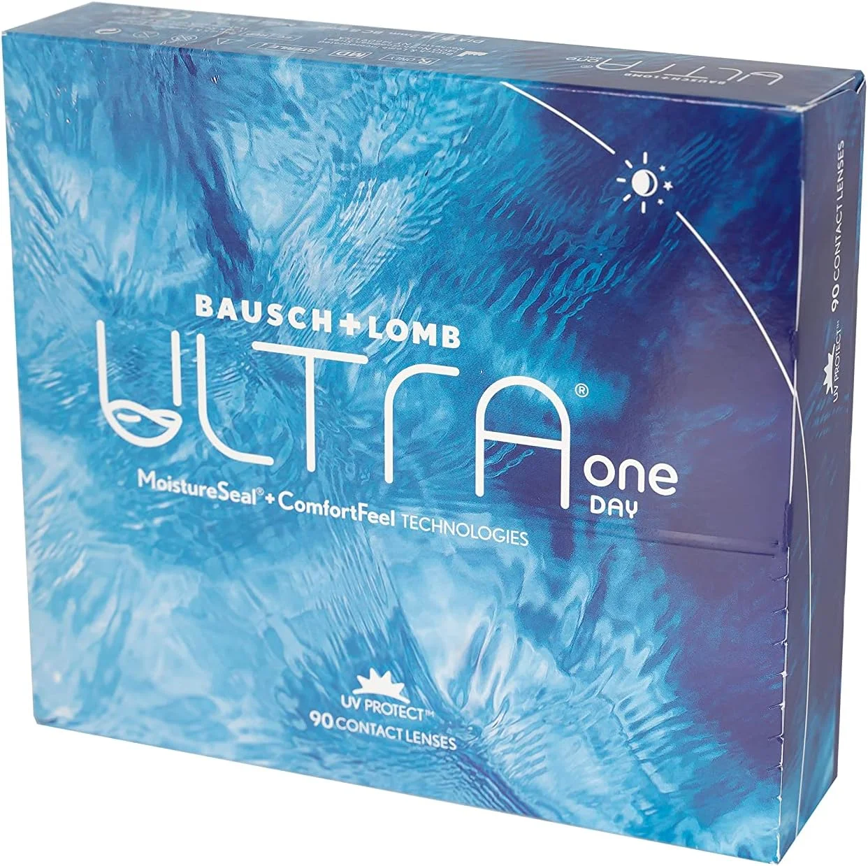 لنز تماسی یک‌بار مصرف ۹۰ عددی BAUSCH & LOMB Ultra One Day، دیوپتر ۳.۵۰-، شفاف
