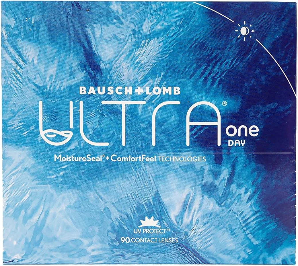 لنز تماسی یک‌بار مصرف ۹۰ عددی BAUSCH & LOMB Ultra One Day، دیوپتر ۳.۵۰-، شفاف