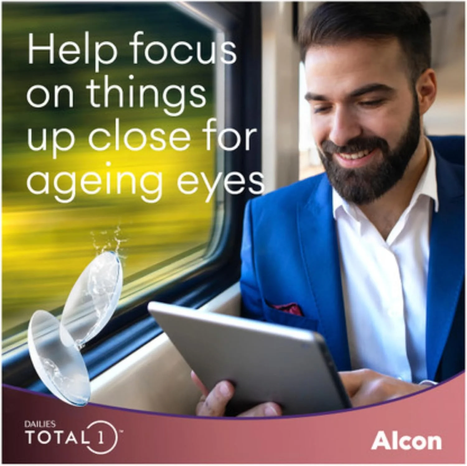 آلکان دیلیز توتال 1 بسته 90 عددی لنز -1.25 شفاف