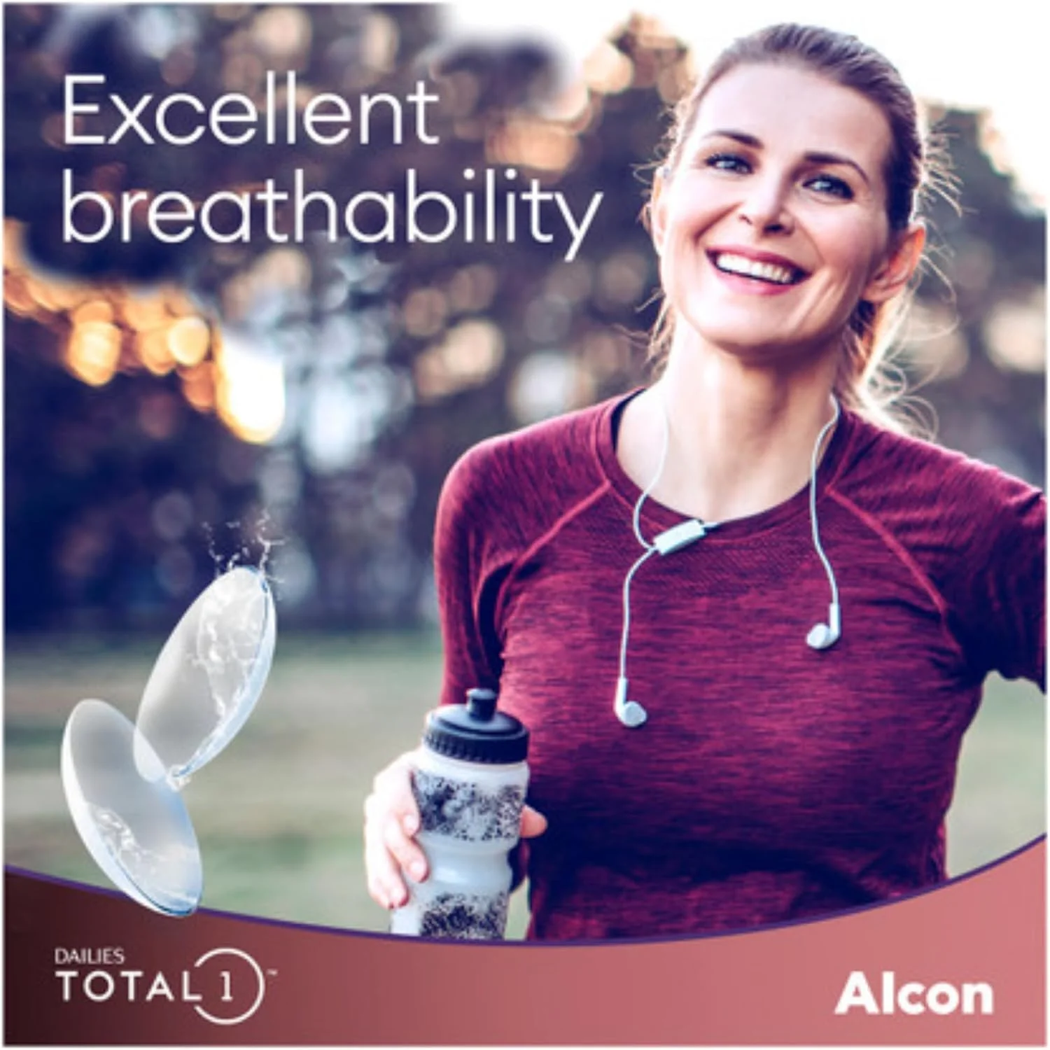 آلکان دیلیز توتال 1 بسته 90 عددی لنز -1.25 شفاف