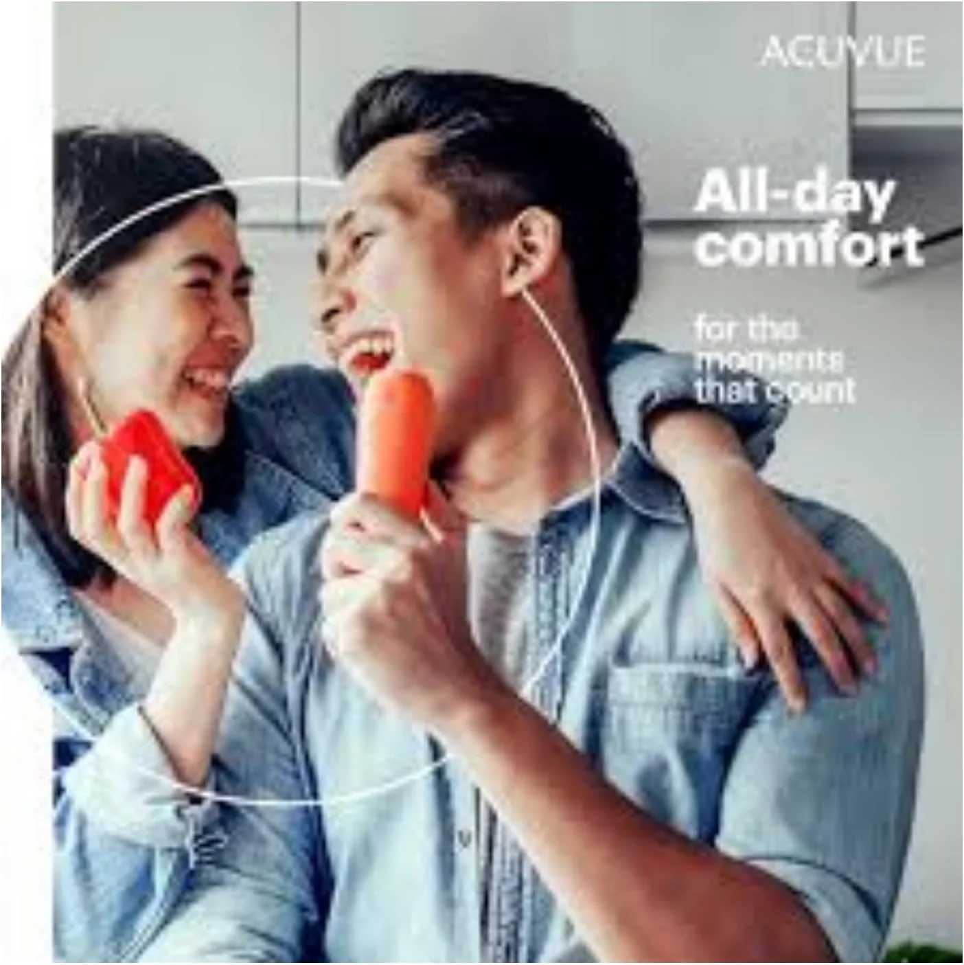 لنز تماسی آکیو ویو اواسیز دو هفته ای (3 جفت) نمره 600-