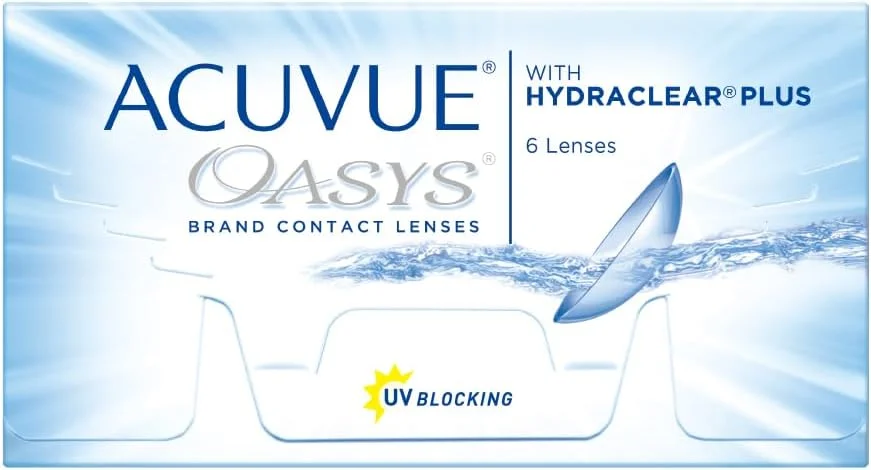 ACUVUE OASYS® 2-هفته با HYDRACLEAR®PLUS بسته 6 عددی، قدرت - 0.75 ACUVUE OASYS® 2-هفته با HYDRACLEAR®PLUS بسته 6 عددی، قدرت - 0.75