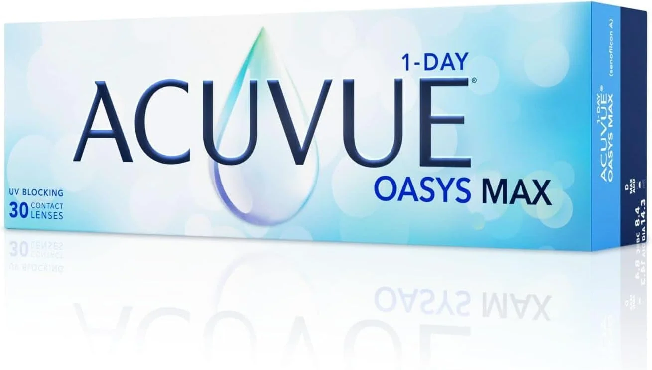 لنز تماسی روزانه آکیو وی اوسیس مکس بسته 30 عددی، 14.3 میلی متر، 7.50- دیوپتر - شفاف لنز تماسی روزانه آکیو وی اوسیس مکس بسته 30 عددی، 14.3 میلی متر، 7.50- دیوپتر - شفاف