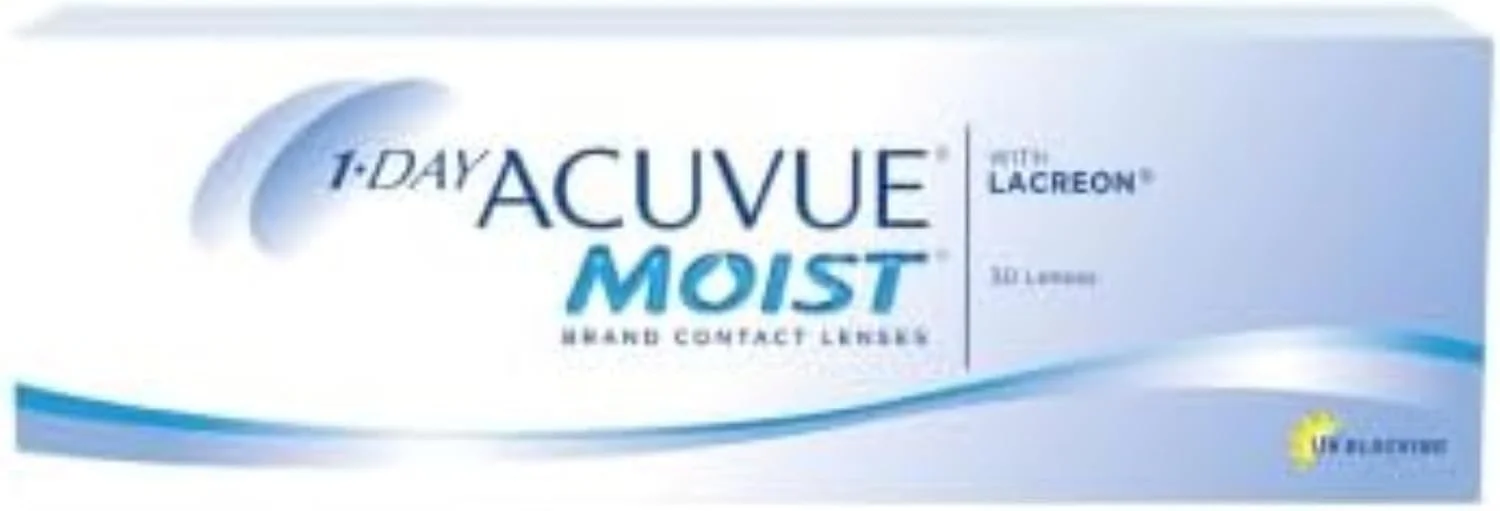 Acuvue Moist - توان های مختلف - J&J - لنزهای تماسی روزانه (30 لنز در بسته) (-3.50,8.5,14.2,30)