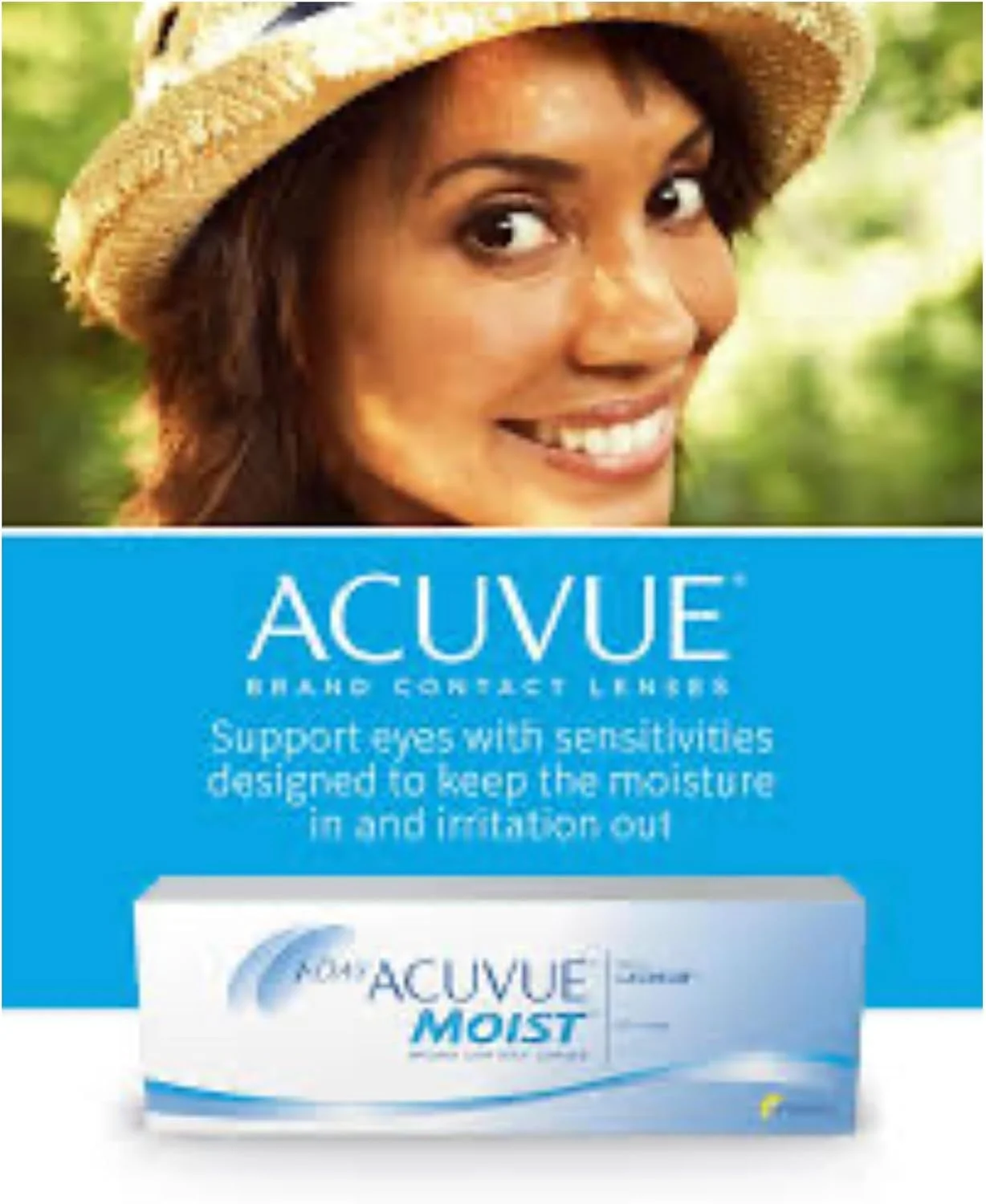 لنزهای تماسی روزانه آکیو ویو Moist (بسته 30 عددی، 2.25-، 8.5، 14.2، 30)