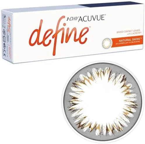 لنزهای تماسی روزانه یک روزه آکیو دیفاین نچرال شاین (-1.00, 8.5, 14.2, 30) (بسته 30 عددی)
