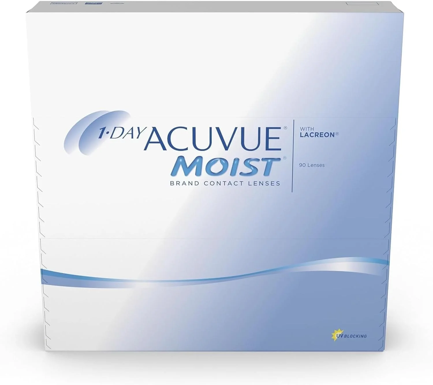 لنزهای تماسی روزانه آکیو ویو 1-Day Moist - توان های مختلف - J&J (90 لنز در بسته) (-4.25, 8.5, 14.2, 90)