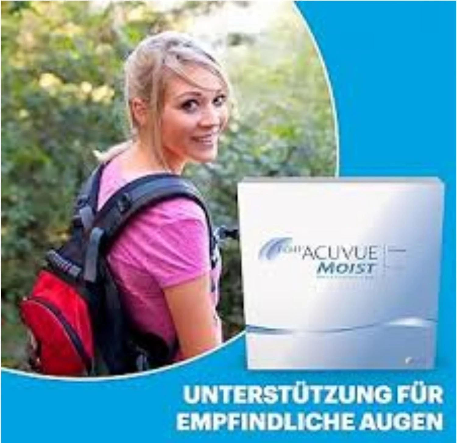 آکوویو 1-Day Moist - توان های مختلف - J&J - لنزهای تماسی روزانه (90 لنز در بسته) (-3.75, 8.5, 14.2, 90)