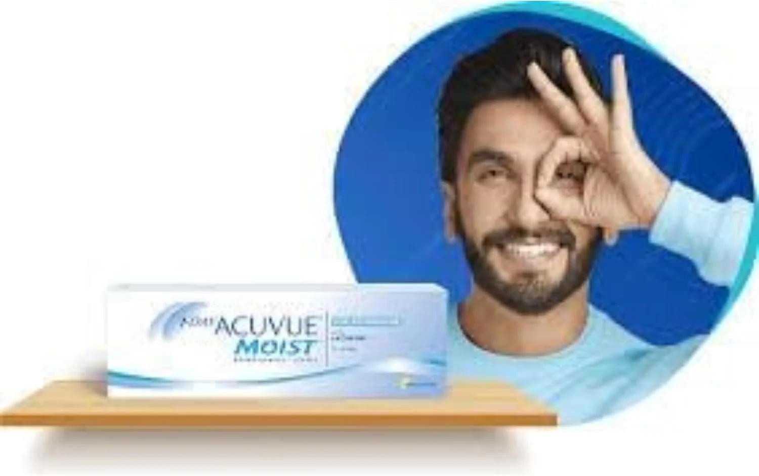 لنزهای تماسی روزانه آکیو ویو 1-Day Moist - قدرتهای مختلف - J&J - بسته 30 عددی (-10.5,8.5,14.2)