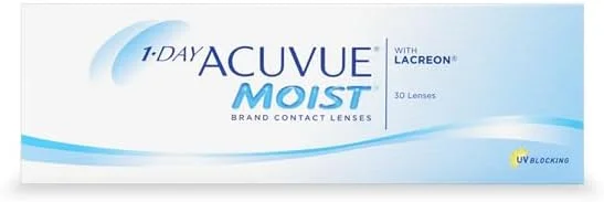 لنزهای تماسی روزانه آکیو ویو 1-Day Moist - قدرت های مختلف - J&J (30 لنز در هر بسته) (-8.50, 8.5, 14.2, 30)