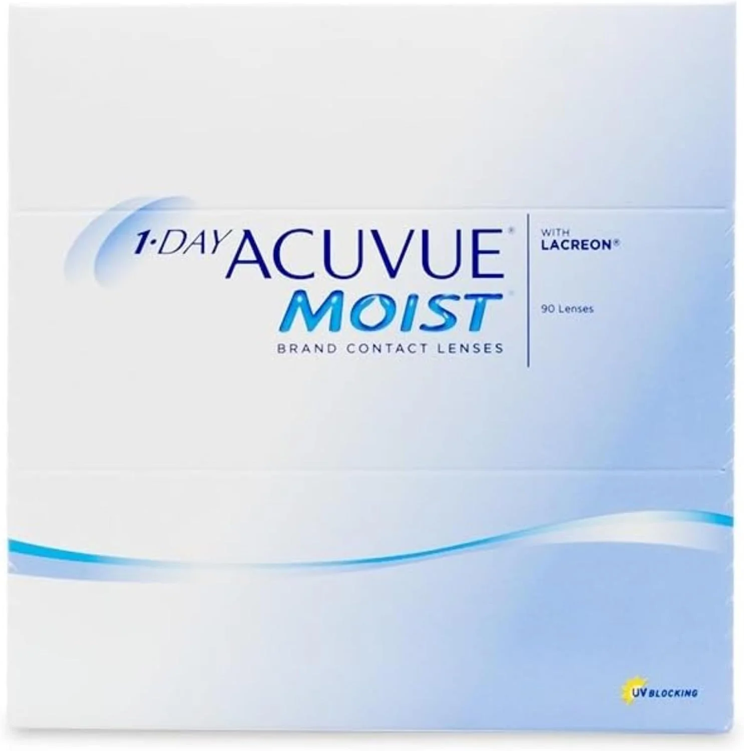 لنز تماسی یک روزه Acuvue Moist بسته 90 عددی، 10- دیوپتر، 14.2 میلی متر