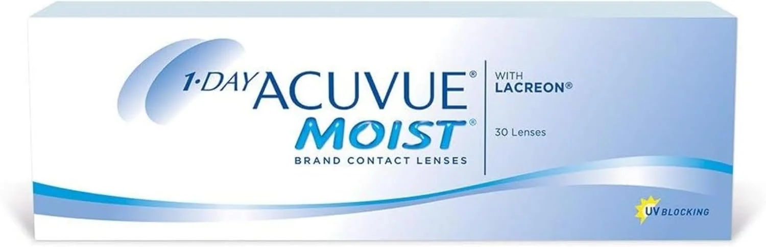 لنز تماسی روزانه آکیو ویو Moist (بسته 30 عددی، 3- دیوپتر، 14.2 میلی متر)