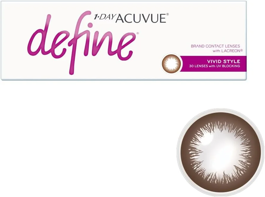 Acuvue 1-Day Define Vivid Style - بسته 30 عددی، تعویض: روزانه، محافظت در برابر UV