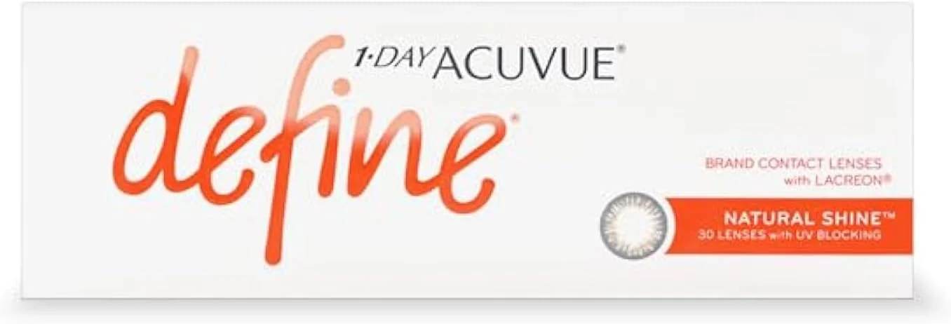 Acuvue 1-DAY define Natural Shine - توان های مختلف - J&J - لنزهای تماسی روزانه (30 لنز در هر بسته) (-4.00, 8.5, 14.2, 30)
