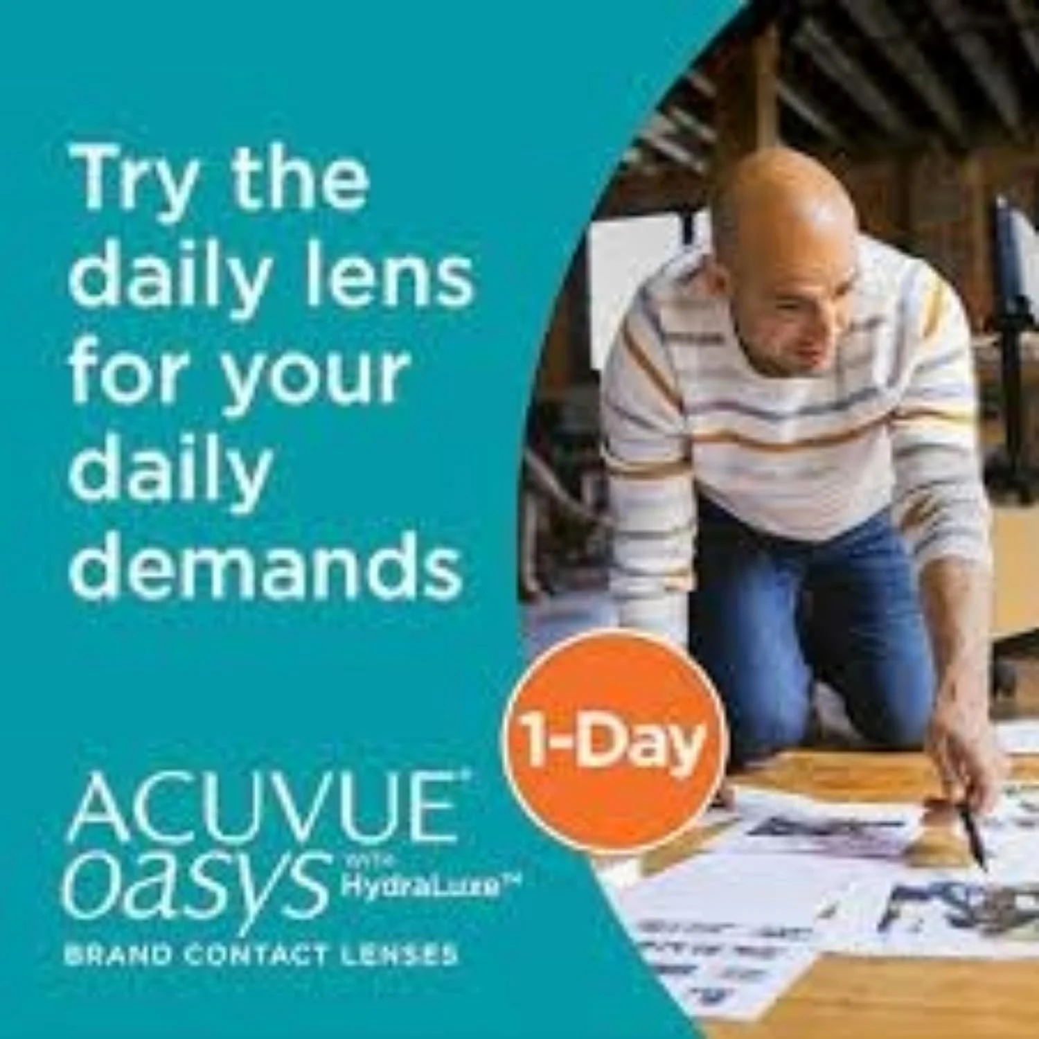 لنزهای تماسی روزانه یک‌روزه ACUVUE OASYS با Hydraclear - توان‌های مختلف - J&J - (30 لنز در بسته) و (30 لنز در بسته) (-4.00, 8.5, 14.3, 30)
