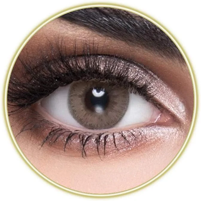لنزهای تماسی رنگی унисекс، قهوه ای روشن MyLens، لنزهای تماسی آرایشی، مصرف 6 ماهه، رنگ قهوه ای روشن