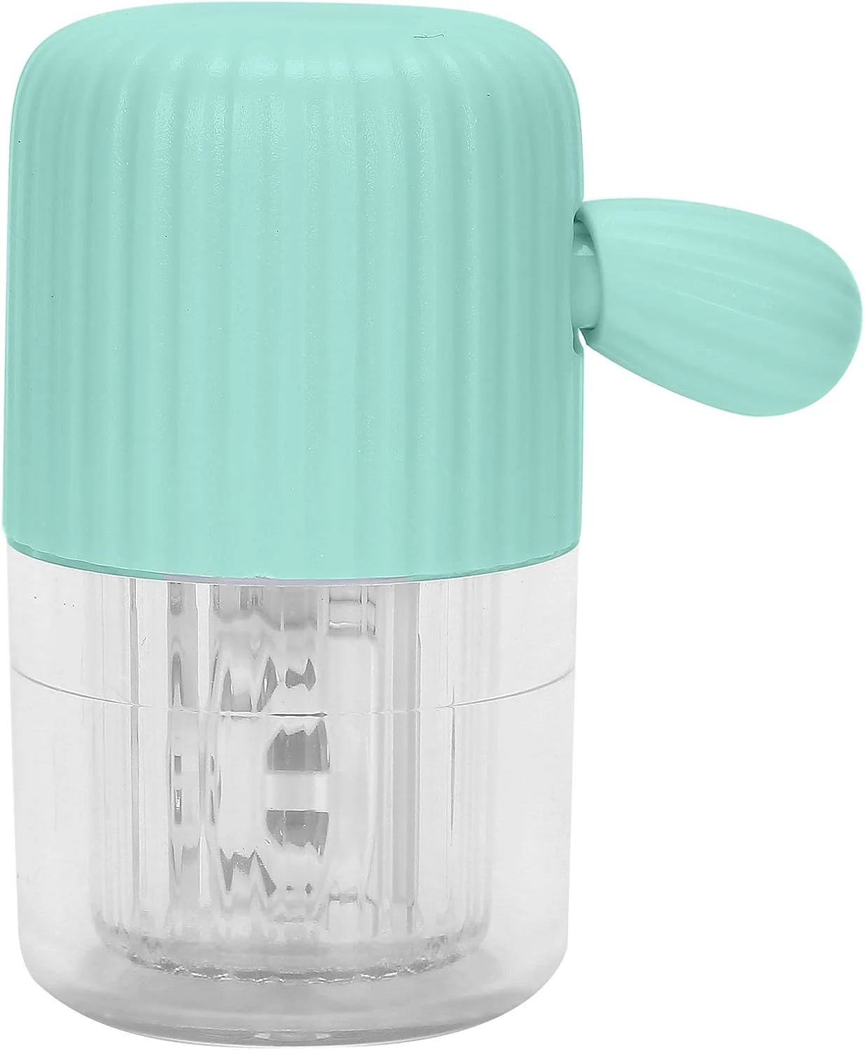 دستگاه شستشوی لنز تماسی قابل حمل، جعبه تمیز کننده لنز تماسی دستی با موچین برای مسافرت و خانه (سبز)