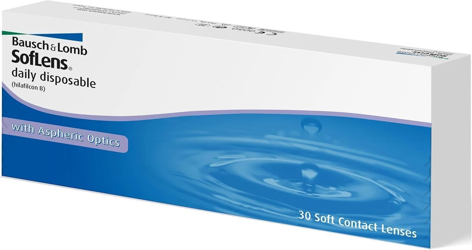 لنز تماسی روزانه سافلنز بوش اند لومب، بسته 30 عددی، 3.25- دیوپتر، 14 میلی‌متر