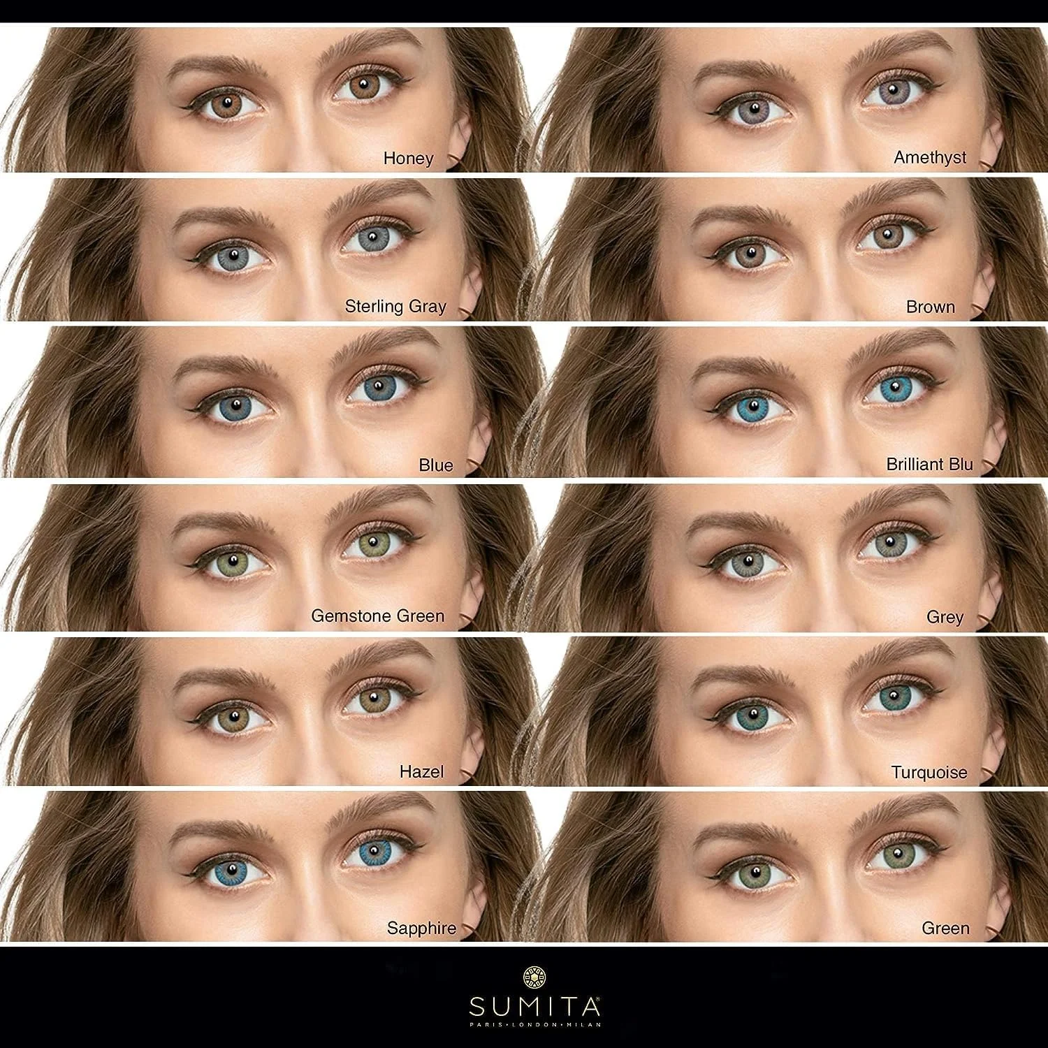 لنزهای تماسی چشم سومیتا مدل Pure Hazel