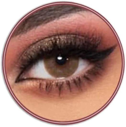 لنزهای تماسی رنگی یونی‌سکس اورجینال لنزمی، مصرف ۶ ماهه، لاته ویژه (قهوه ای)