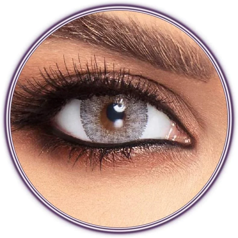 لنزهای تماسی لومینوس لاتین خاکستری، لنزهای تماسی آرایشی لومینوس، یکبار مصرف سالانه، رنگ لاتین خاکستری، مناسب برای همه