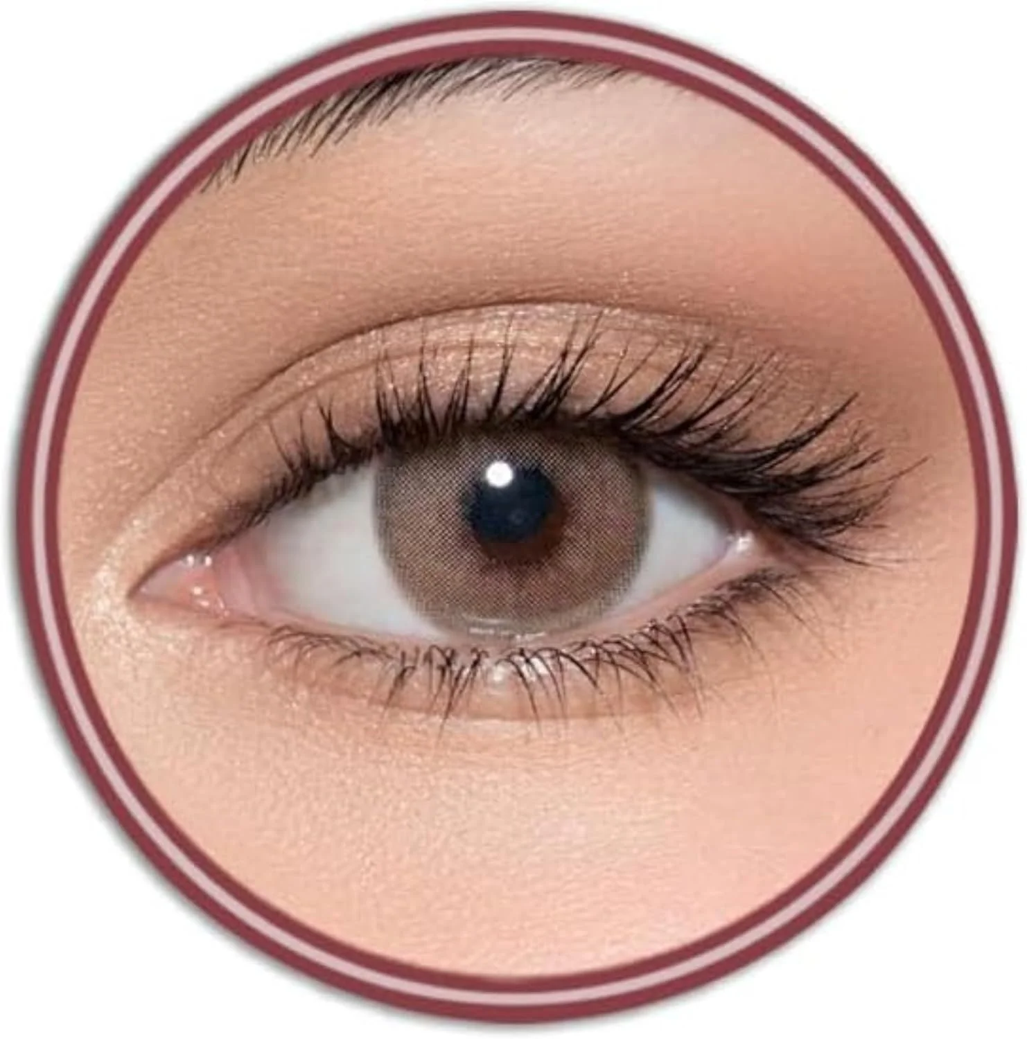 لنزهای تماسی لنزمی کورتادو، لنزهای آرایشی اصل لنزمی، مصرف شش ماهه، کورتادو (رنگ قهوه ای روشن)